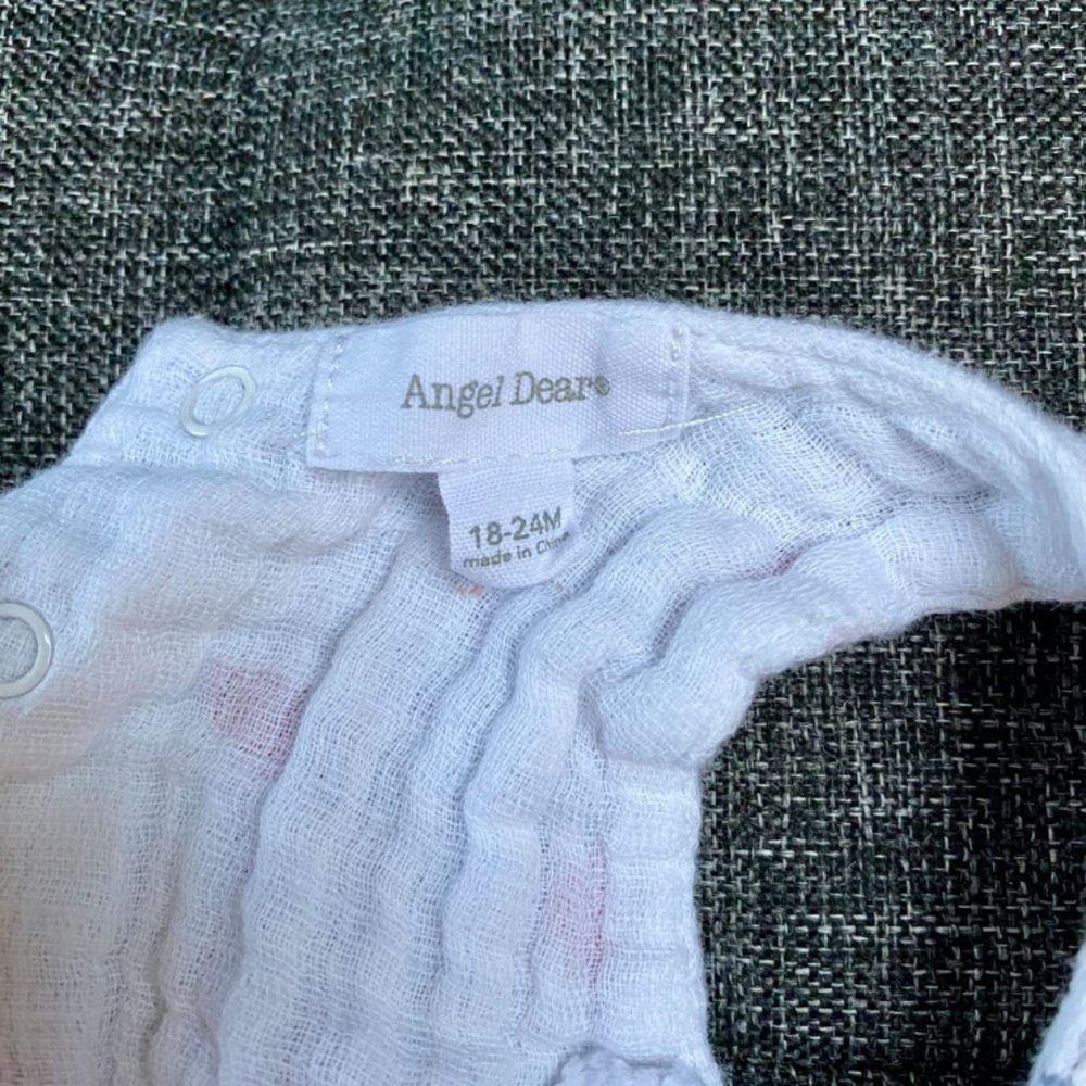 Angel Dear Bubble Romper in Cherries Print, 18-24M - Picture 3 of 4